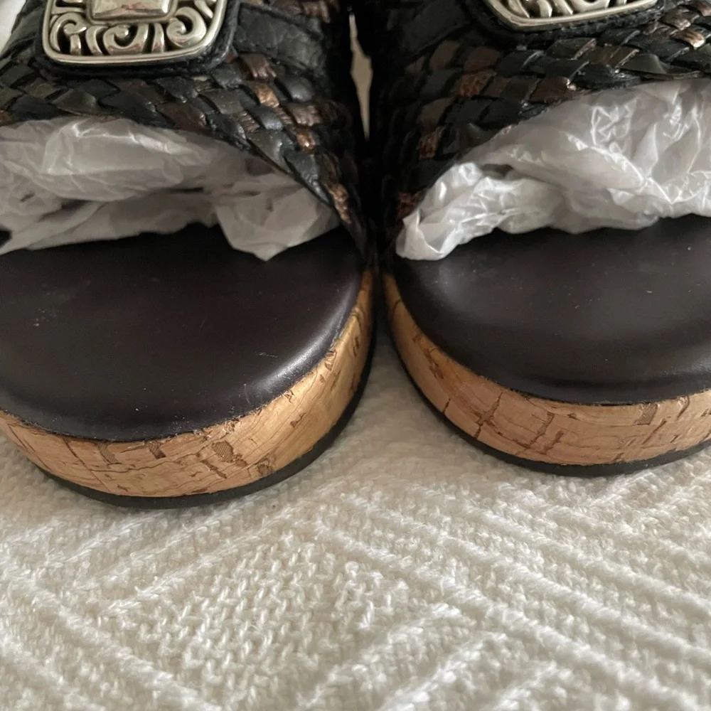 Beautiful Brighton wedged sandals, excellent condition worn once. - Picture 2 of 6